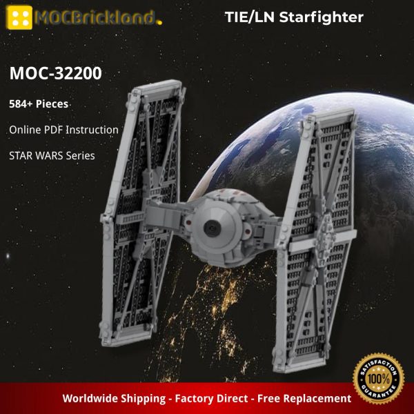 TIE/LN Starfighter STAR WARS MOC-32200 by Theoderic WITH 584 PIECES