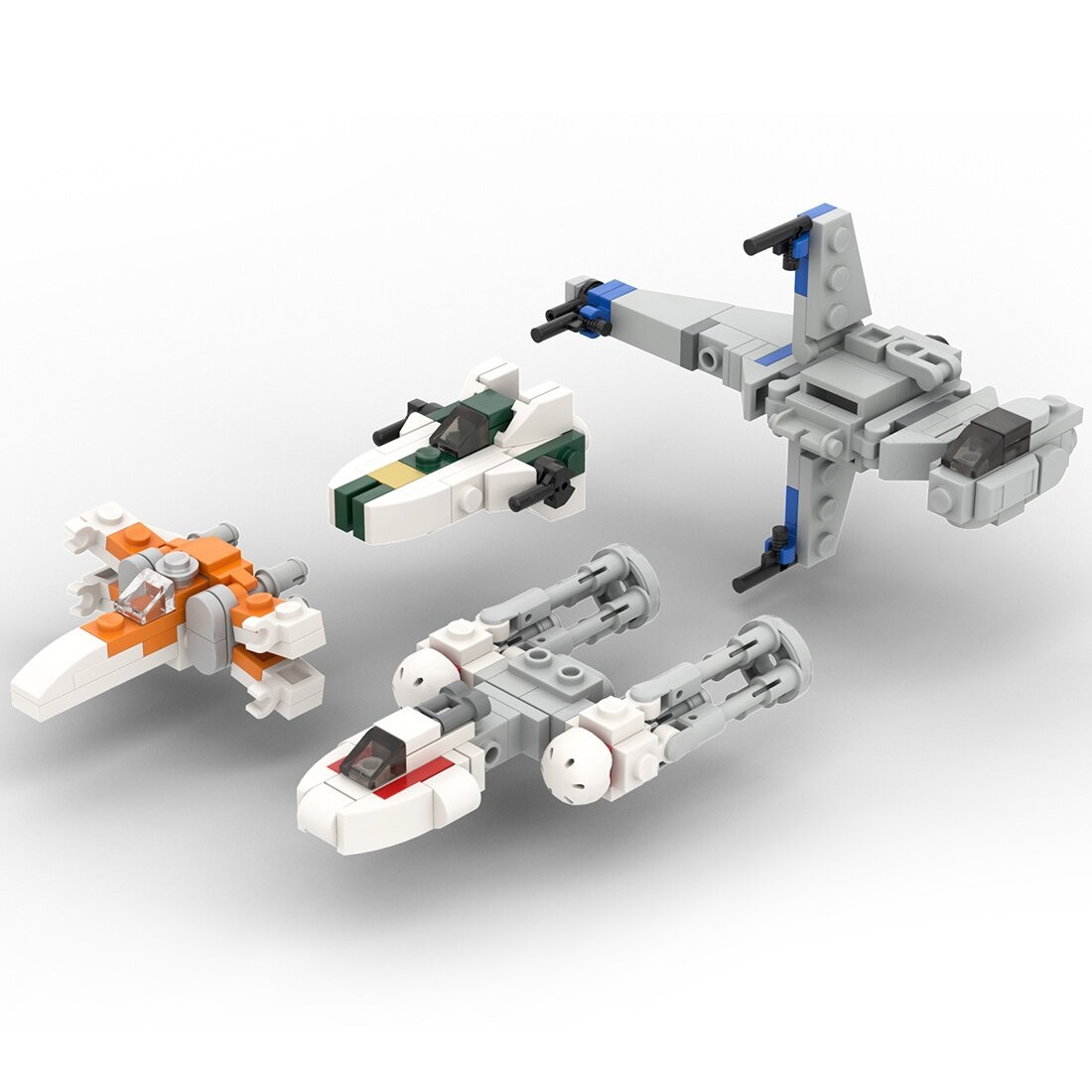 Micro Resistance Starfighters Star Wars Moc-33057 By Ron_Mcphatty With 222  Pieces - Moc Brick Land