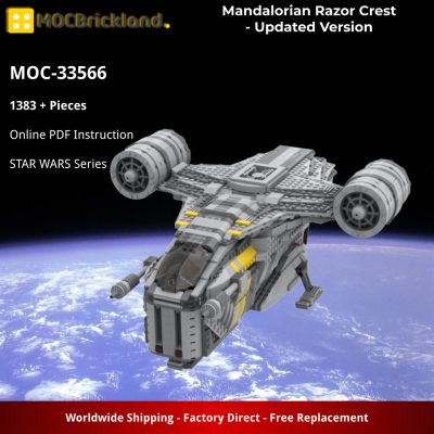 Mandalorian Razor Crest – Updated Version STAR WARS MOC-33566 WITH 1383 PIECES