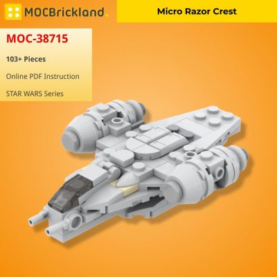Micro Razor Crest STAR WARS MOC-38715 WITH 103 PIECES