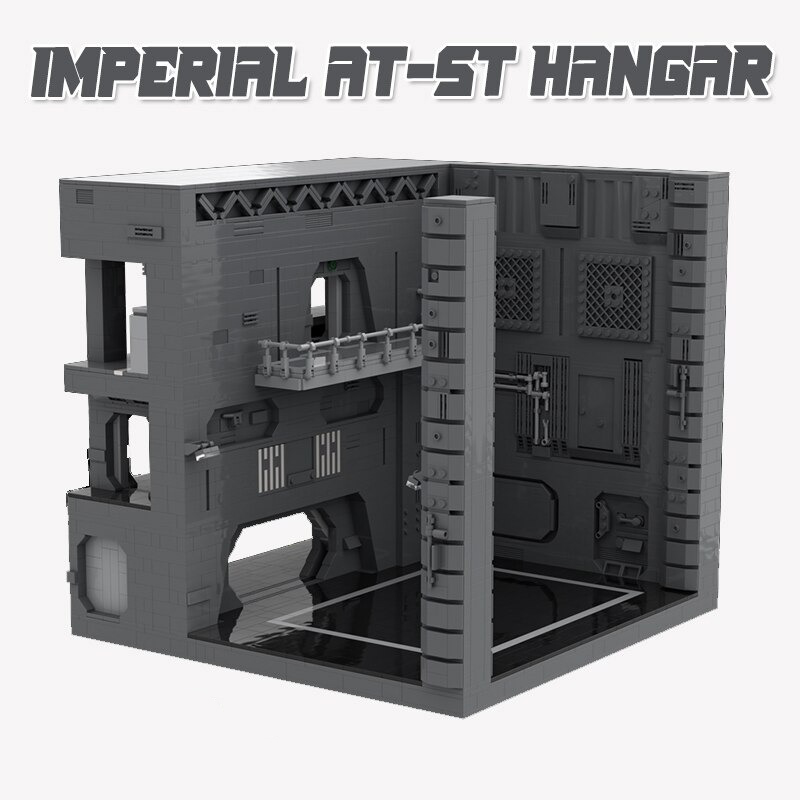 Imperial AT-ST Hangar Star Wars MOC-40277 by WiktorR with 4930 pieces Imperial AT-ST Hangar Star Wars MOC-40277 by WiktorR with 4930 pieces