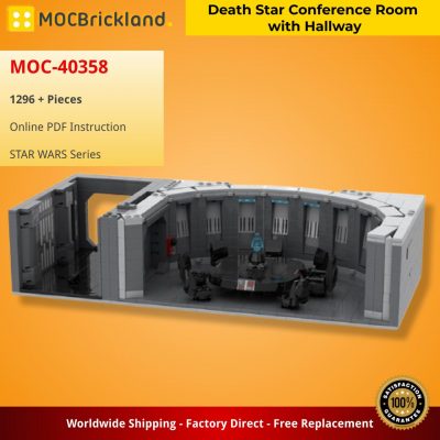 Death Star Conference Room with Hallway STAR WARS MOC-40358 by TheCreatorr WITH 1296 PIECES