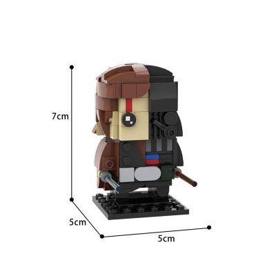 Vader / Anakin Skywalker Brickheadz STAR WARS MOC-40622 by Custominstructions WITH 191 PIECES