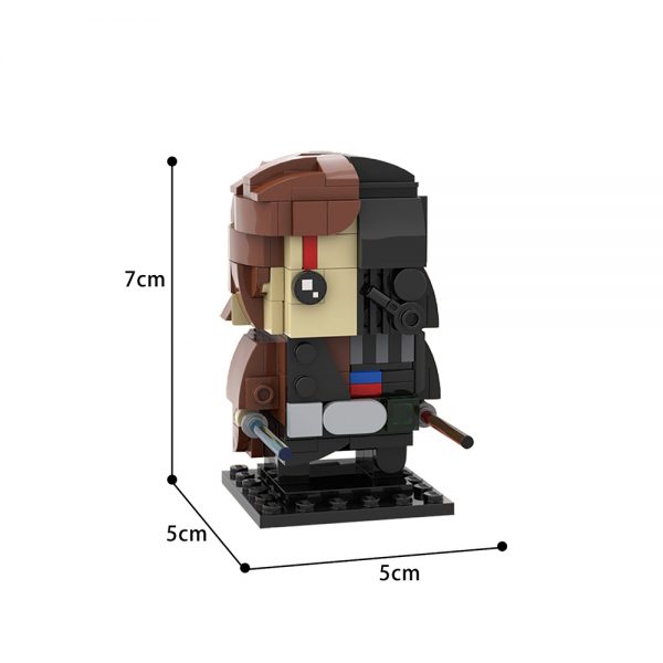 Vader / Anakin Skywalker Brickheadz STAR WARS MOC-40622 by Custominstructions WITH 191 PIECES