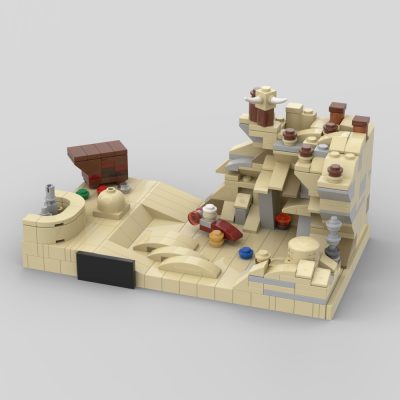 Micro Tatooine, A New Hope (20th Anniversary Style) STAR WARS MOC-43615 with 346 pieces