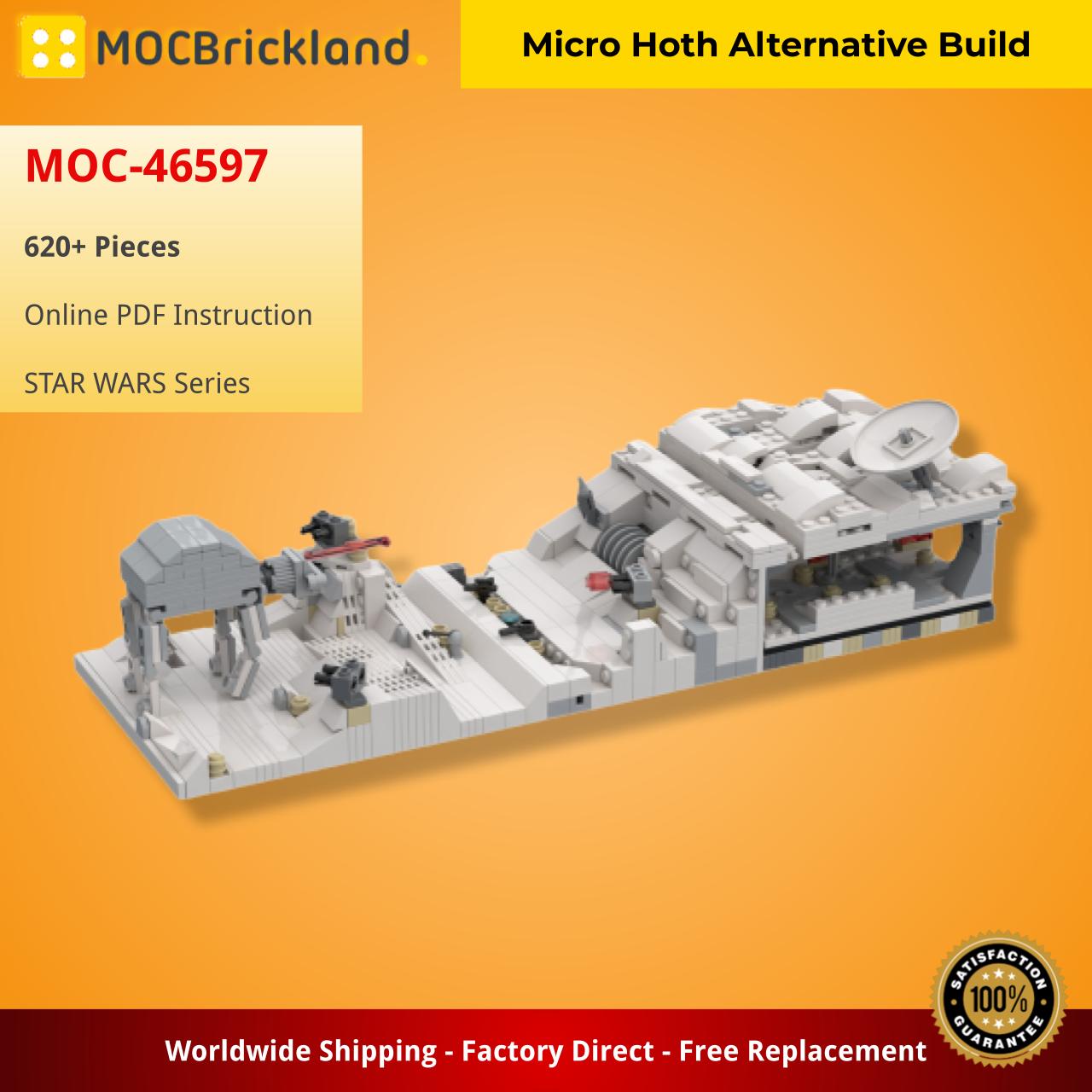 Micro Hoth Alternative Build  STAR WARS MOC-46597 with 620 pieces