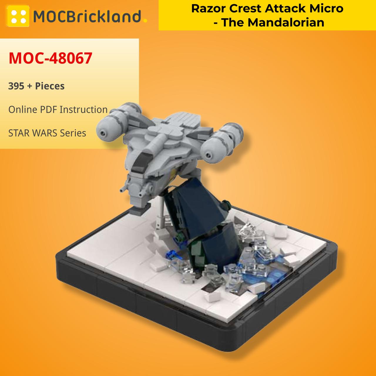 Razor Crest Attack Micro – The Mandalorian STAR WARS MOC-48067 WITH 395 PIECES
