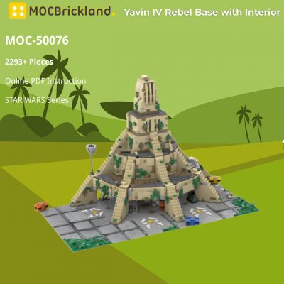 Yavin IV Rebel Base with Interior STAR WARS MOC-50076 WITH 2293 PIECES