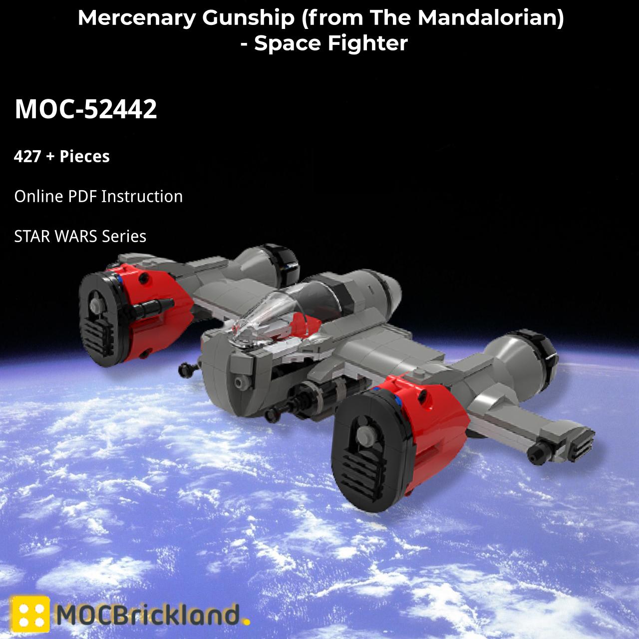Mercenary Gunship (from The Mandalorian) – Space Fighter STAR WARS MOC-52442 by thomin WITH 427 PIECES