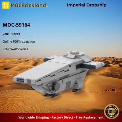 Imperial Dropship STAR WARS MOC-59164 by Toxovolist WITH 288 PIECES