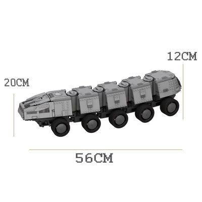 Imperial Combat Assault Transport – the Mandalorian STAR WARS MOC-60532 by Bruxxy with 1208 pieces