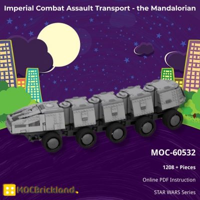 Imperial Combat Assault Transport – the Mandalorian STAR WARS MOC-60532 by Bruxxy with 1208 pieces