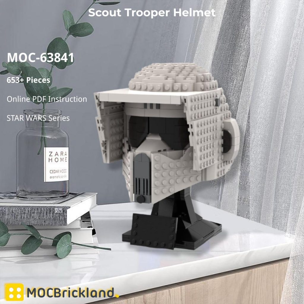 Scout Trooper Helmet STAR WARS MOC63841 by Albo.Lego WITH 653 PIECES