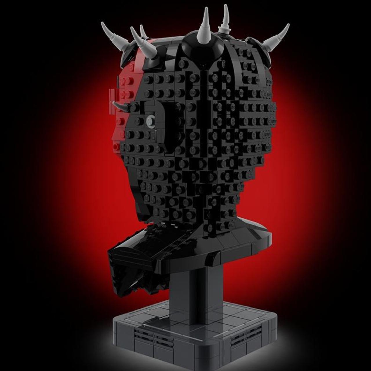 Maul Bust STAR WARS MOC-64257 by veyniac with 755 pieces Maul Bust STAR WARS MOC-64257 by veyniac with 755 pieces