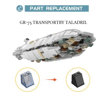 Gr-75 Transport STAR WARS MOC-66706 by Taladril WITH 884 PIECES
