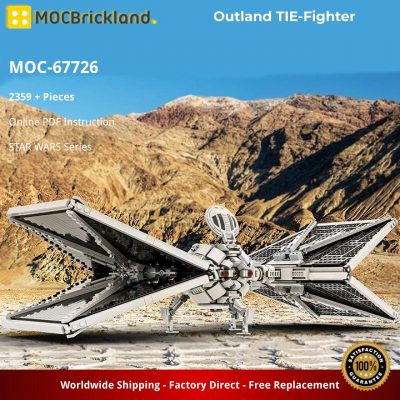 Outland TIE-Fighter STAR WARS MOC-67726 by Force of Bricks with 2359 pieces