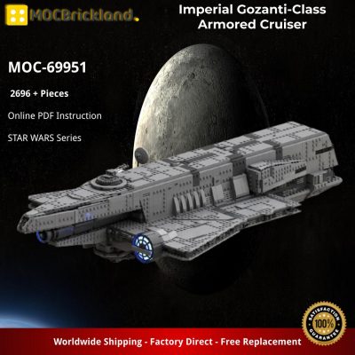Imperial Gozanti-Class Armored Cruiser STAR WARS MOC-69951 by Bruxxy with 2696 pieces
