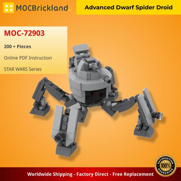 Advanced Dwarf Spider Droid STAR WARS MOC-72903 by ThrawnsRevenge with 200 pieces