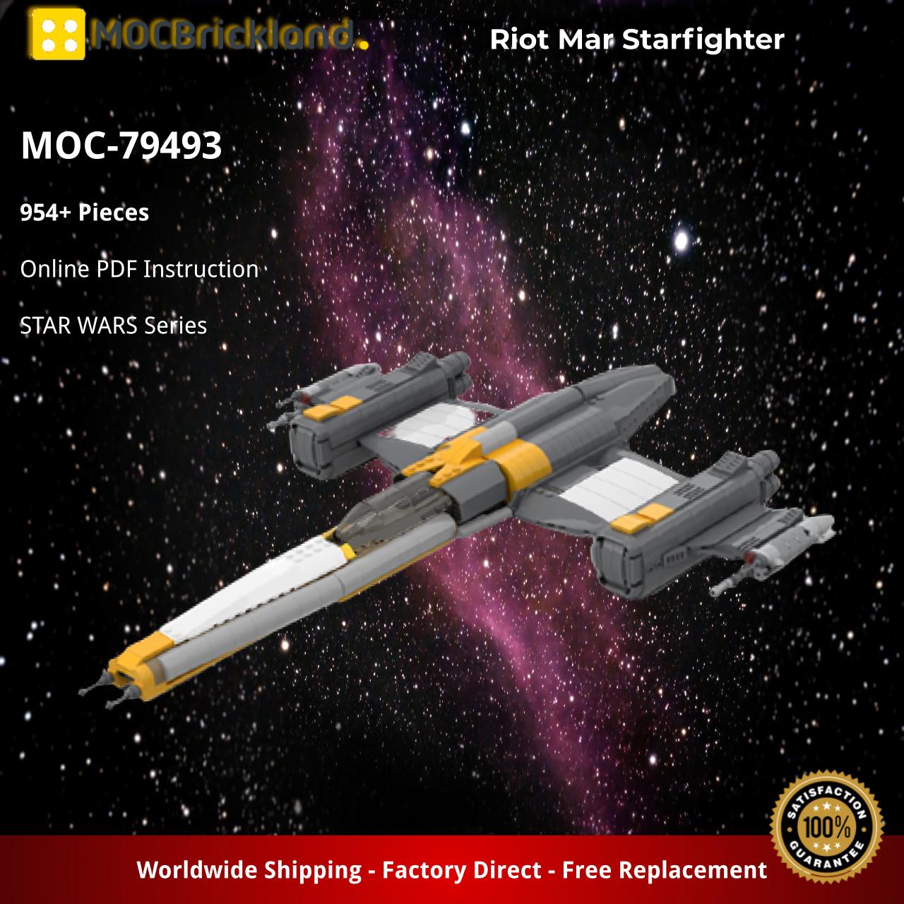 Riot Mar Starfighter STAR WARS MOC-79493 by Eventus_Engineering_System WITH 954 PIECES