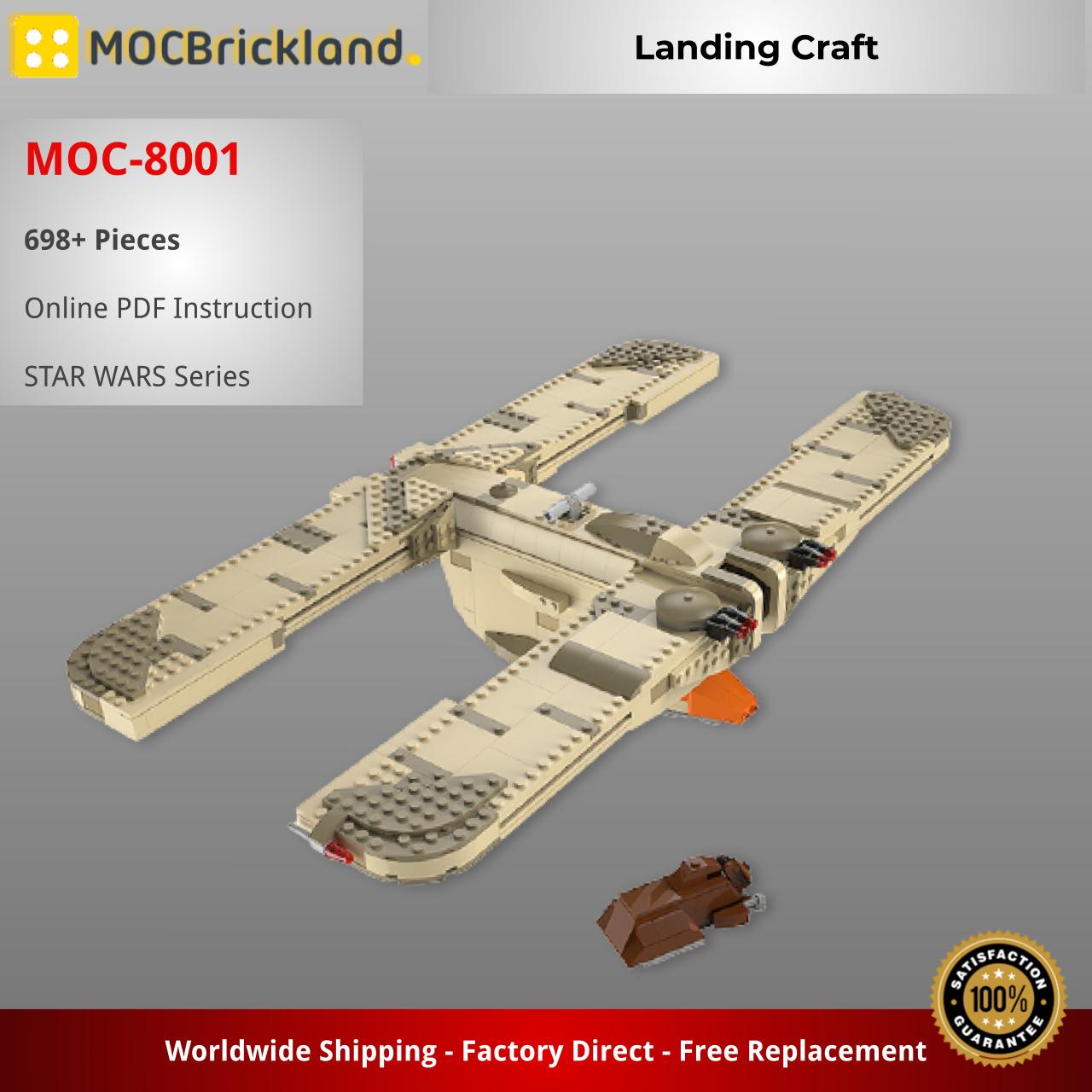 Landing Craft STAR WARS MOC-8001 by Jaydenirwin WITH 698 PIECES
