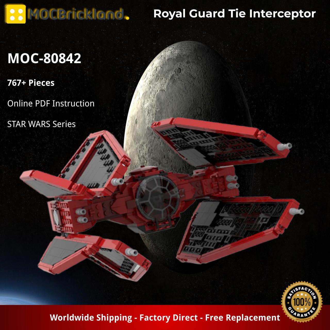 Royal Guard Tie Interceptor STAR WARS MOC-80842 by Trufflecat with 767 pieces