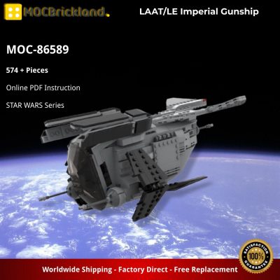 LAAT/LE Imperial Gunship STAR WARS MOC-86589 by Brick_boss_pdf with 574 pieces