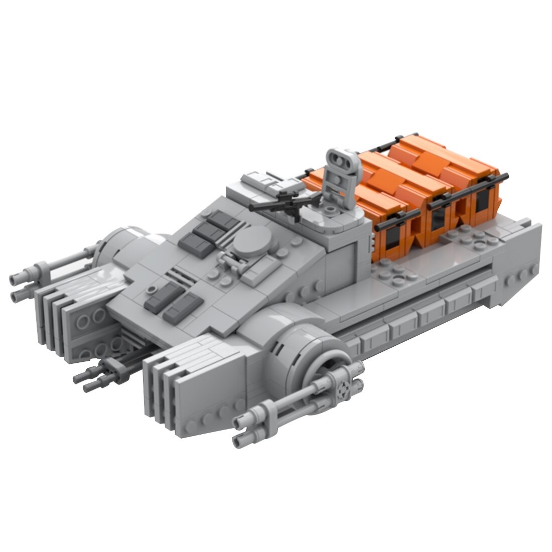 Hovertank Tx-225 Gavw “Occupier” Star Wars Moc-87839 By Brick_Boss_Pdf With  539 Pieces - Moc Brick Land