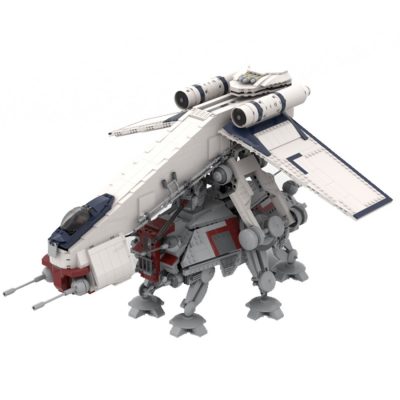 AT-TE and Droopship STAR WARS MOC-87849 by Brick_boss_pdf WITH 2325 PIECES