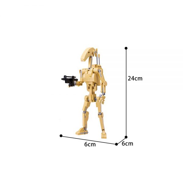 Custom Star Wars Battle Droid STAR WARS MOC-89834 WITH 309 PIECES
