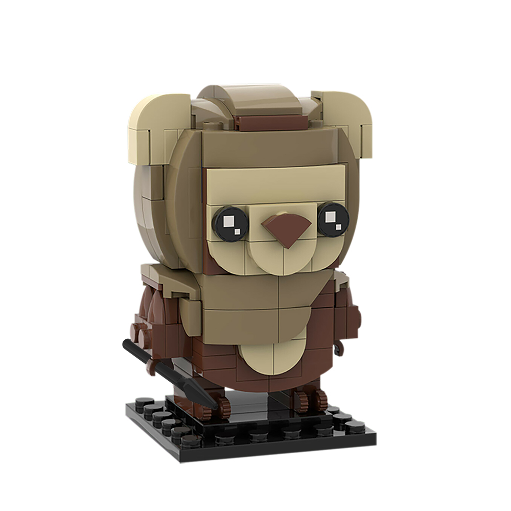 Ewok Brickheadz-Wicket STAR WARS MOC-90120 WITH 157 PIECES