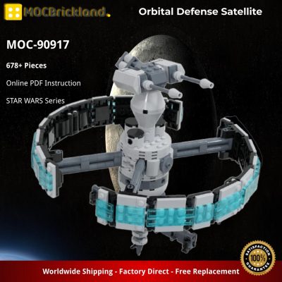Orbital Defense Satellite STAR WARS MOC-90917 by ky-e bricks WITH 678 PIECES