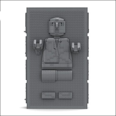 HanSolo in Carbonite Mega Figure Star Wars MOC-94303 by Albo.Lego with 1717 pieces