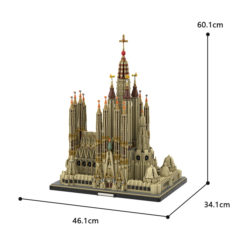 Sagrada Familia MOC-65795 Modular Building with 10055 Pieces