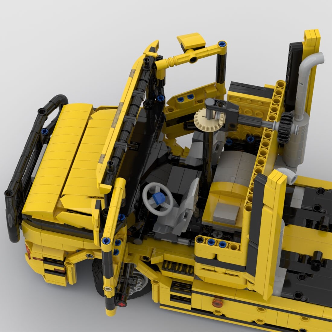 Scania T164 Tractor Crane Truck MOC-126132 Technic With 3005PCS