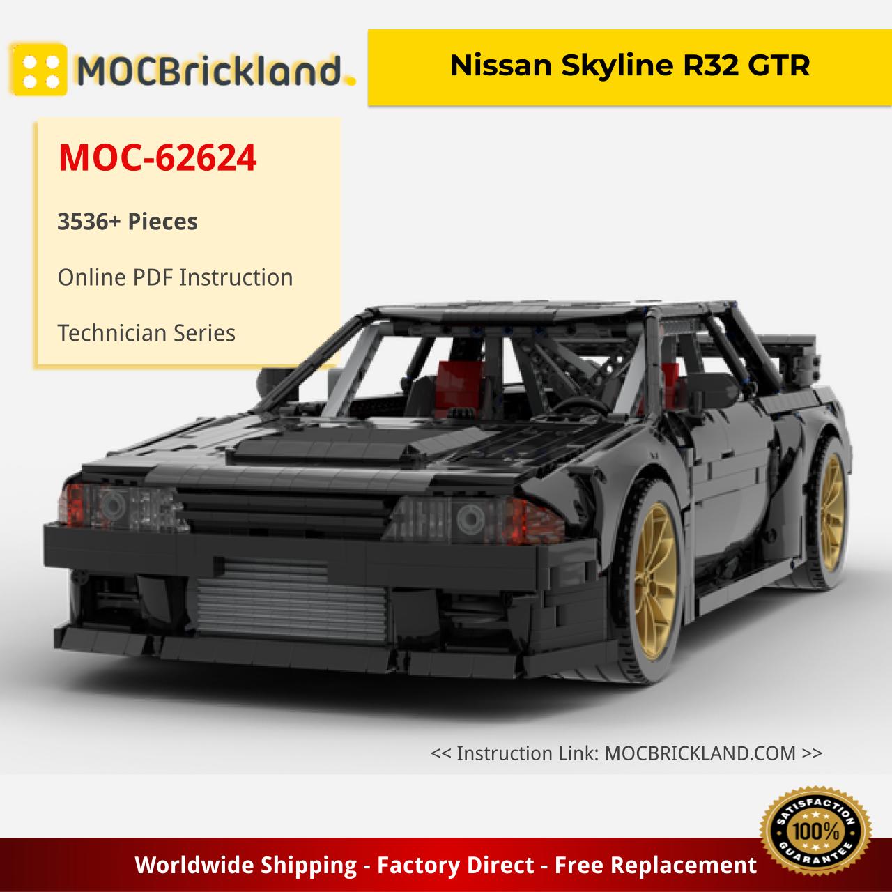 Nissan Skyline R32 GTR Technic MOC-62624 by Gray_Gear with 3536 Pieces