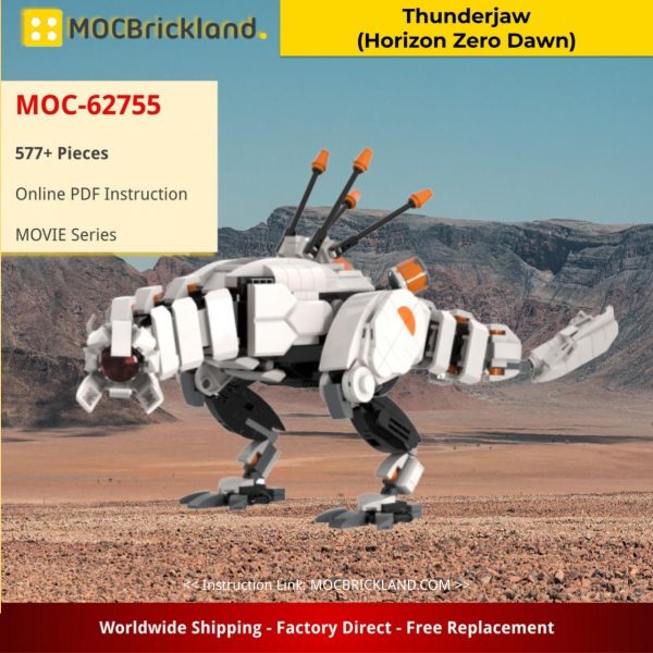 Thunderjaw (Horizon Zero Dawn) MOVIE MOC-62755 by Legofolk WITH 577 PIECES