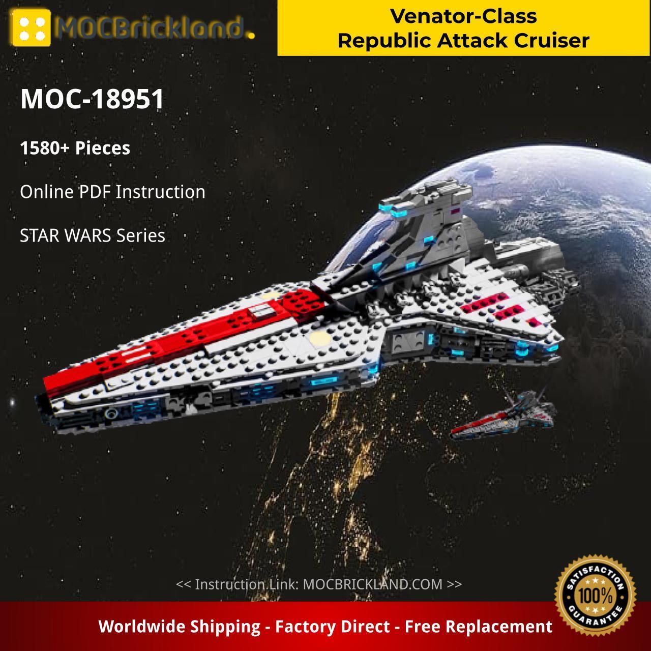 Venator-Class Republic Attack Cruiser STAR WARS MOC-18951 by KristofPucejdl with 1580 pieces