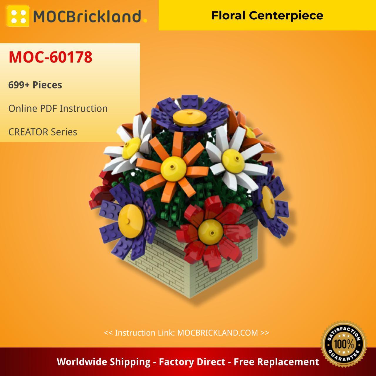 Floral Centerpiece CREATOR MOC-60178 by Ben_Stephenson with 699 pieces