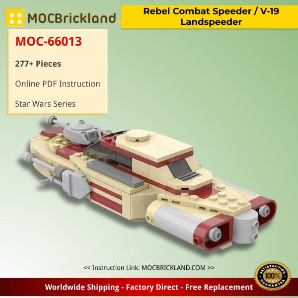 Rebel Combat Speeder / V-19 Landspeeder Star Wars MOC-66013 by ThrawnsRevenge WITH 277 PIECES