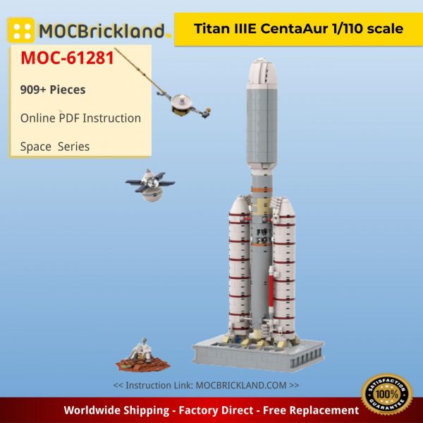 Titan IIIE Centaur 1/110 scale Space MOC-61281 by TheBrickFrontier WITH 909 PIECES