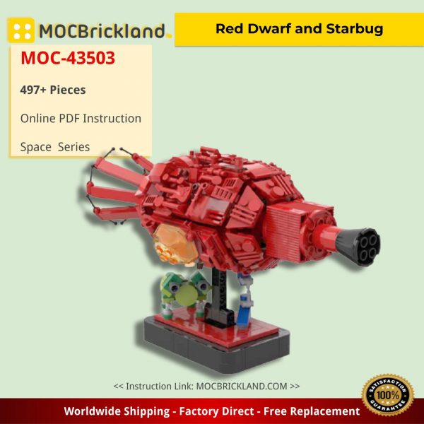 Red Dwarf and Starbug Space MOC-43503 by 6211 WITH 497 PIECES
