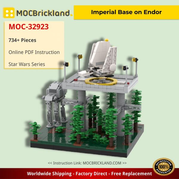 Imperial Base on Endor Star Wars MOC-32923 by @Bas_Solo_Bricks1988 WITH 734 PIECES