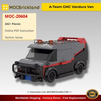 A-Team GMC Vandura Van Technic MOC-20604 by mkibs WITH 242 PIECES