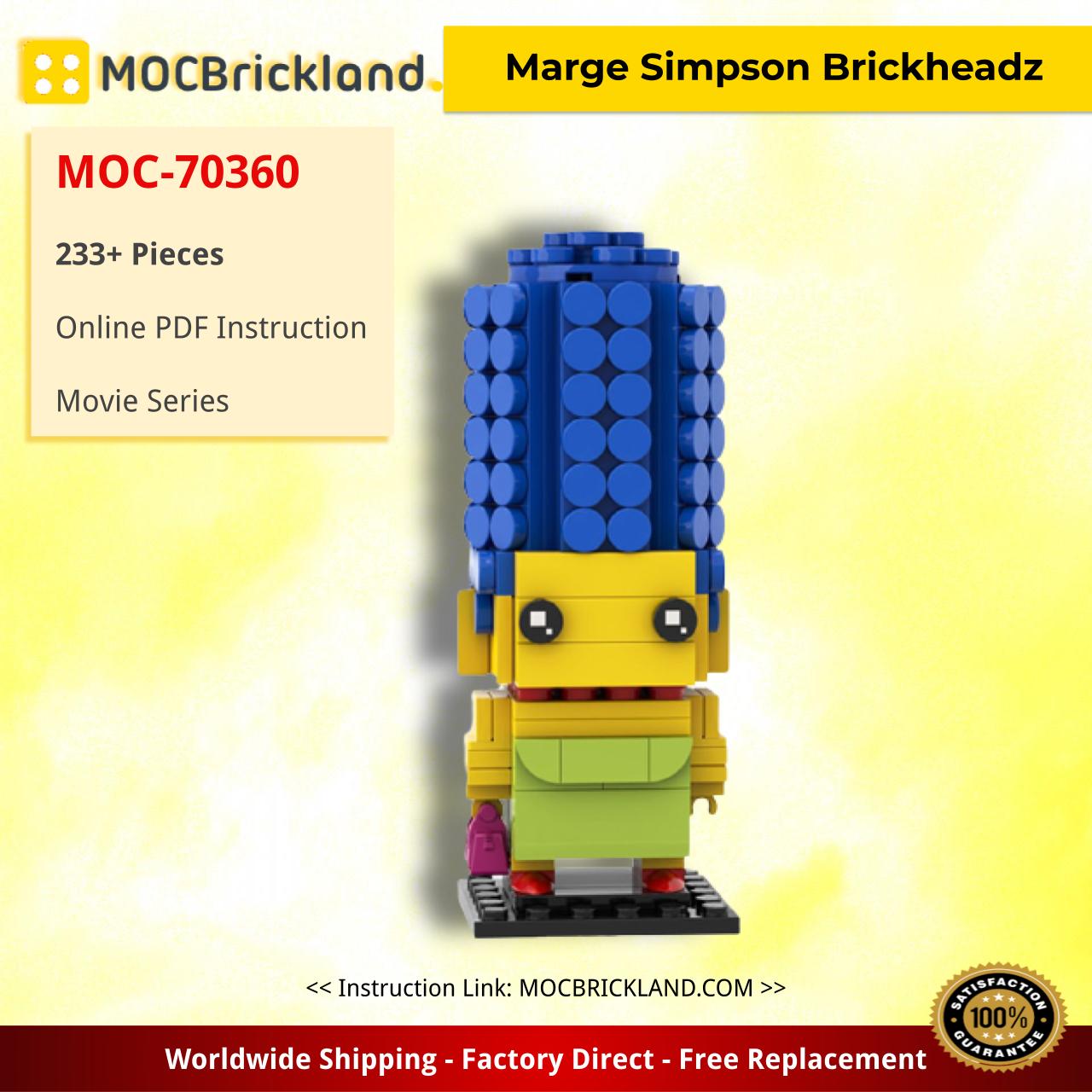 Marge Simpson Brickheadz Movie MOC-70360 by custominstructions WITH 233 PIECES