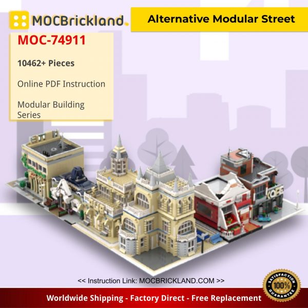 Alternative Modular Street Modular Building MOC-74911 by gabizon WITH 10462 PIECES