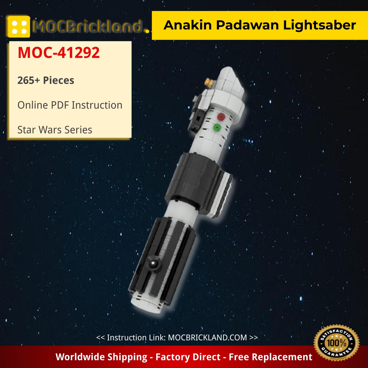 Anakin Padawan Lightsaber Star Wars MOC-41292 by built_bricks with 265 pieces