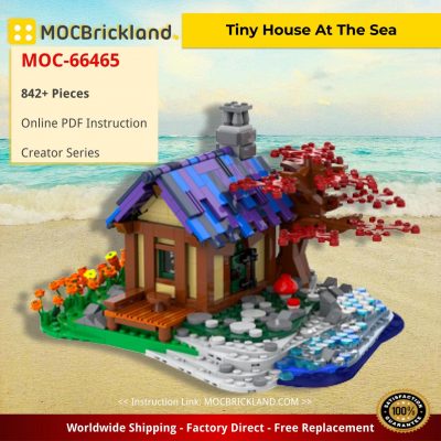 Tiny House At The Sea Creator MOC-66465 by brickgloria WITH 842 PIECES