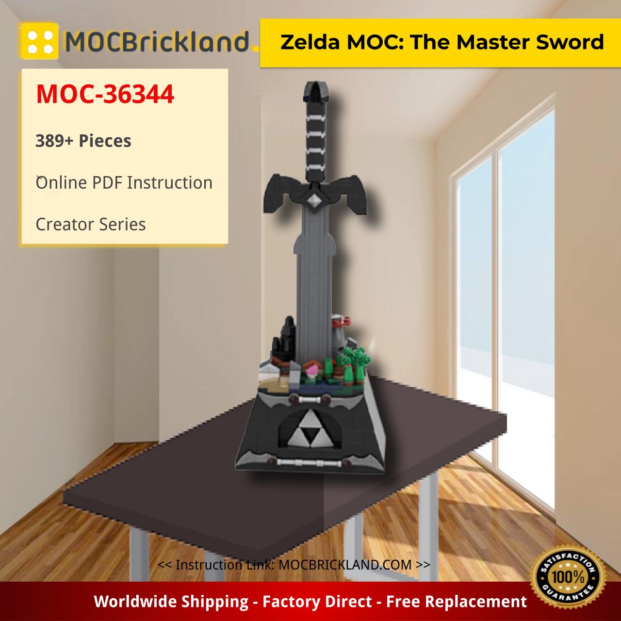 Zelda MOC: The Master Sword Creator MOC-36344 by SkywardBrick WITH 389 PIECES