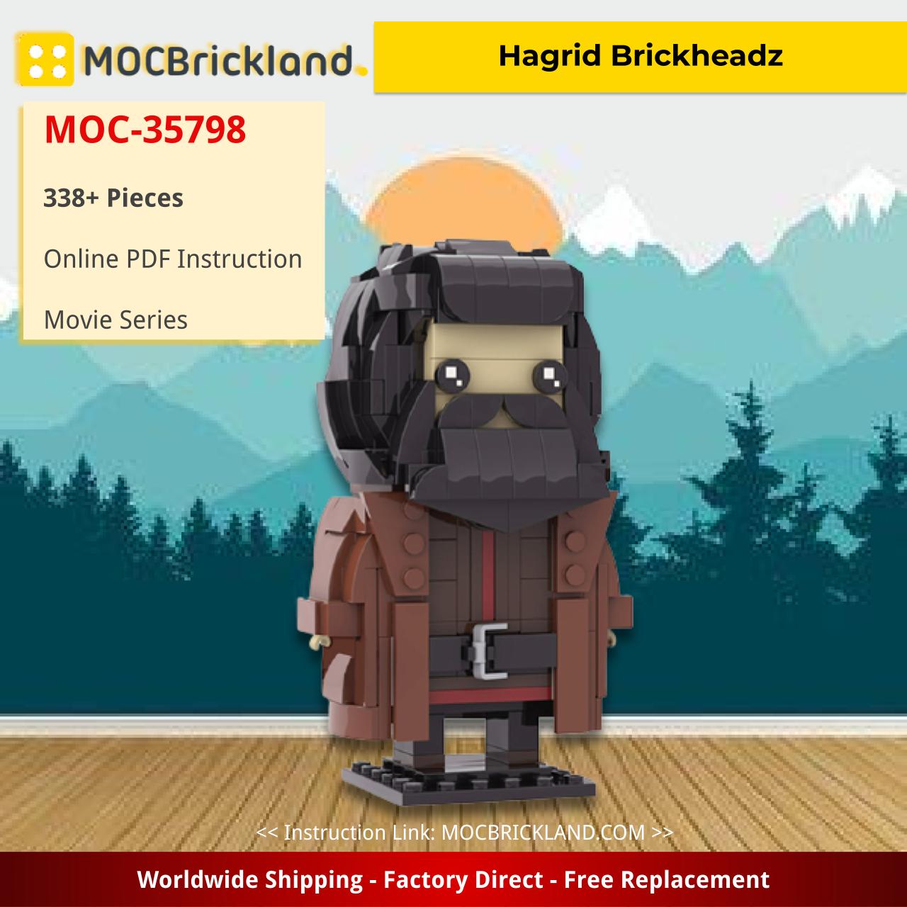 Hagrid Brickheadz Movie MOC-35798 by custominstructions WITH 338 PIECES