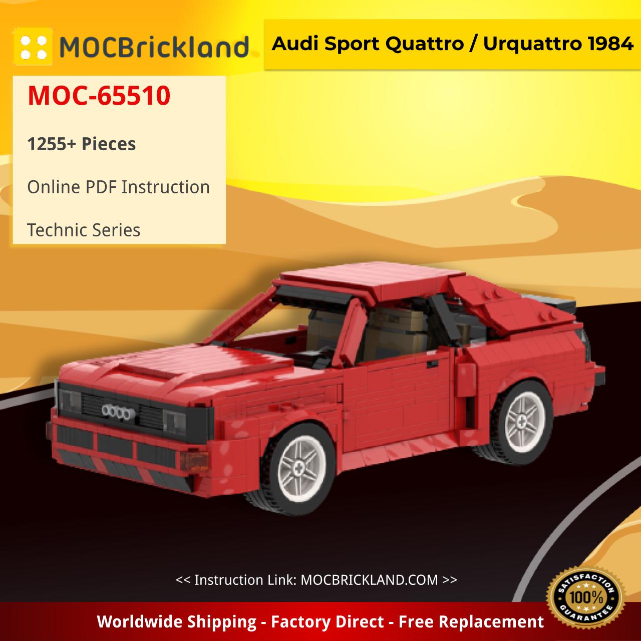 Audi Sport Quattro / Urquattro 1984 Technic MOC-65510 by Pingubricks WITH 1255 PIECES